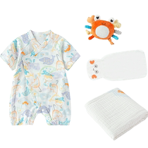 (Same style in the mall) Balabala Newborn Gift Box Baby Full Moon Gift Newborn Gift Supplies Complete Summer Clothes