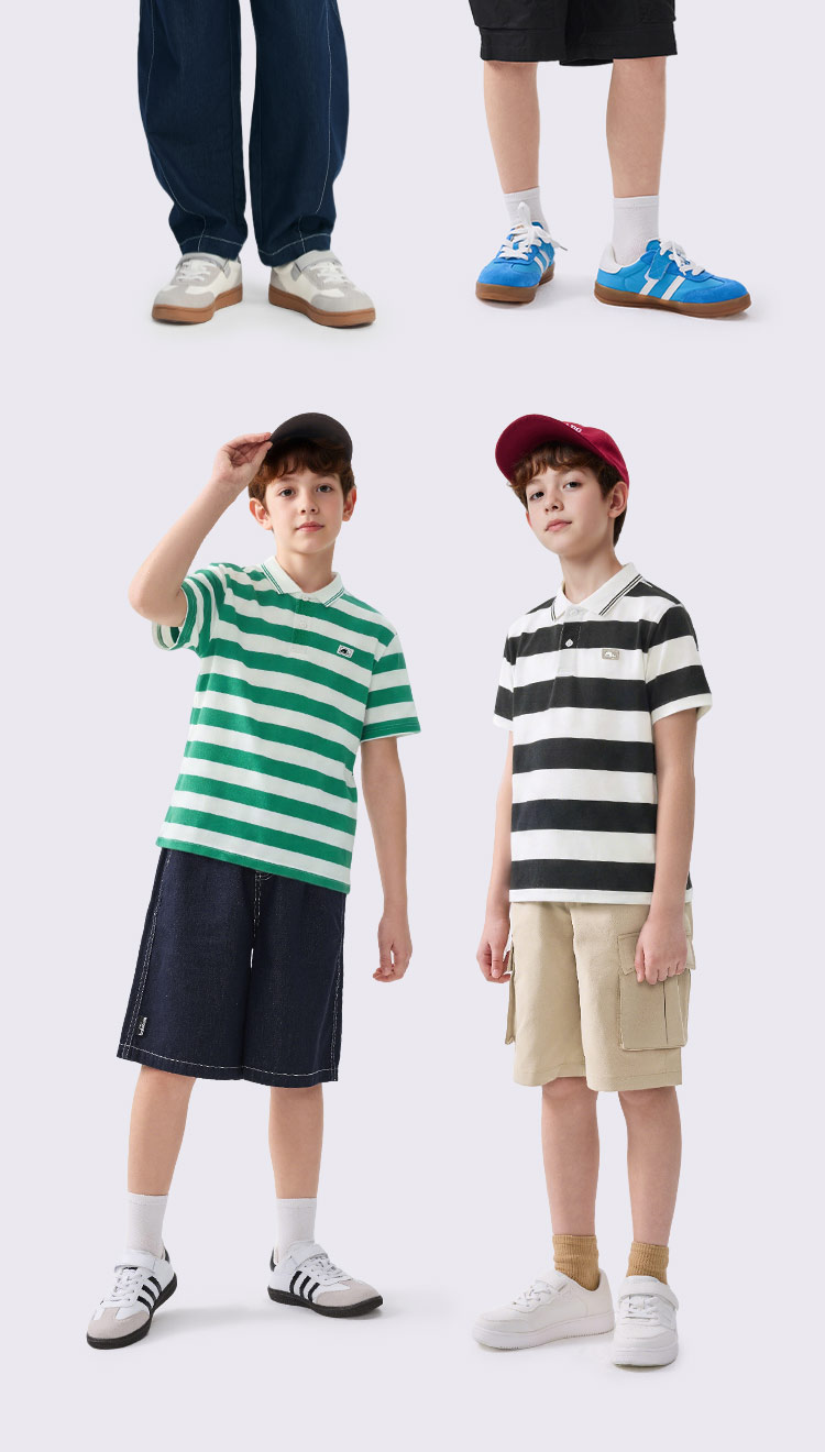 Balabala Short-Sleeved Polo Shirt 2024 New Arrival Children's Clothing — 9