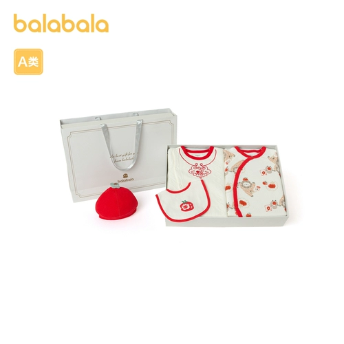 巴拉巴拉 Детская подарочная коробка для новорожденных, комплект, детская одежда, 4 предмета
