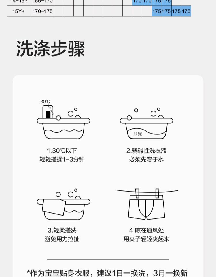 巴拉巴拉女童内裤棉平角儿童三角宝宝平角a类亲肤抗菌透气三条装 — 12