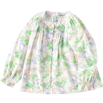 (Same style in the mall) Balabala childrens clothing girls long-sleeved shirt 2024 autumn new loose cotton top