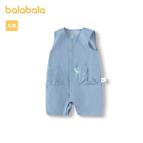 巴拉巴拉 Детский комбинезон, костюм мальчика цветочника, летнее боди, тонкая летняя одежда, детская одежда