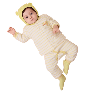 Balabala children's clothing, baby underwear set, boys and girls clothes, winter baby autumn clothes, high waist and thick belly protection