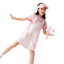 Balabala girls pants childrens jeans summer clothes medium and large childrens fashion shorts sweet cotton suspenders trendy
