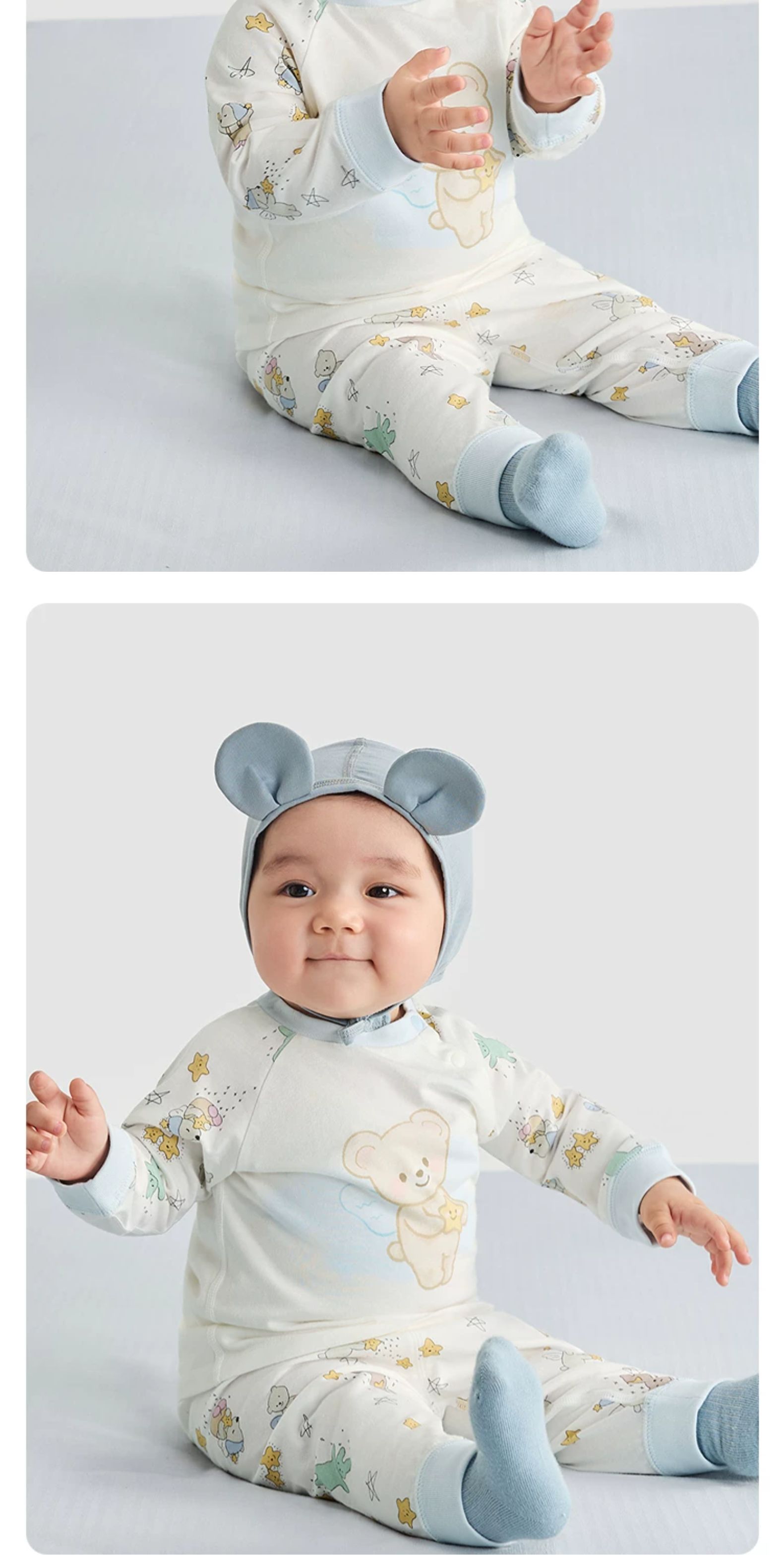 Balabala Children's Baby Pajamas, Infant Clothing, Autumn Clothes and Pants, New Spring and Autumn Two-Piece Set for Boys and Girls — 18