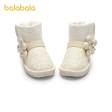 Детские туфли, короткие сапоги, флисовые зимние удерживающие тепло ботинки, в западном стиле