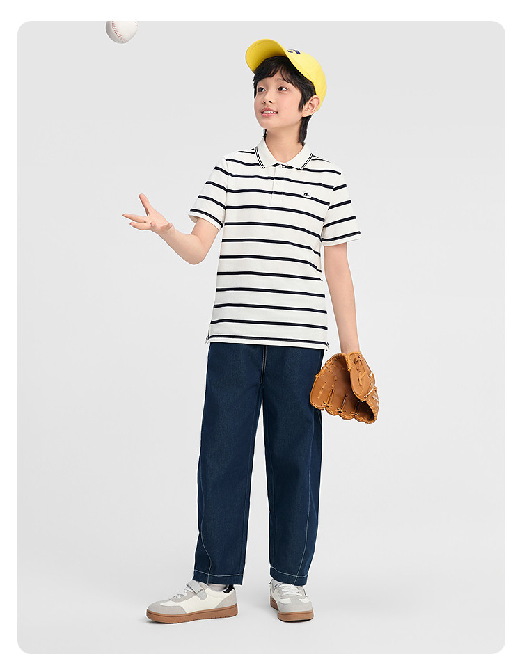 Balabala Short-Sleeved Polo Shirt 2024 New Arrival Children's Clothing — 36
