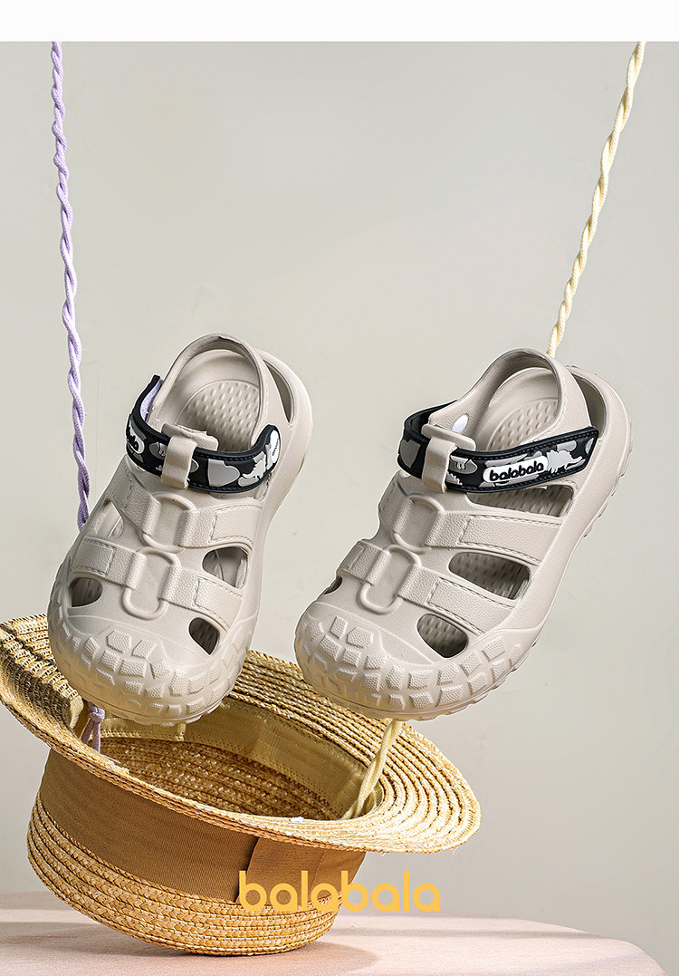 Balabala Kidsren's Shoes, Kidsren's Sandals, Lightweight Non-Slip Beach Shoes, Boys and Girls Shoes, Cut Out Summer Casual Shoes, Versatile — 24