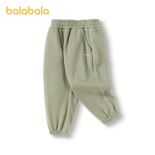 巴拉巴拉 Модные детские утепленные удерживающие тепло штаны подходит для мужчин и женщин, детская одежда, семейный стиль