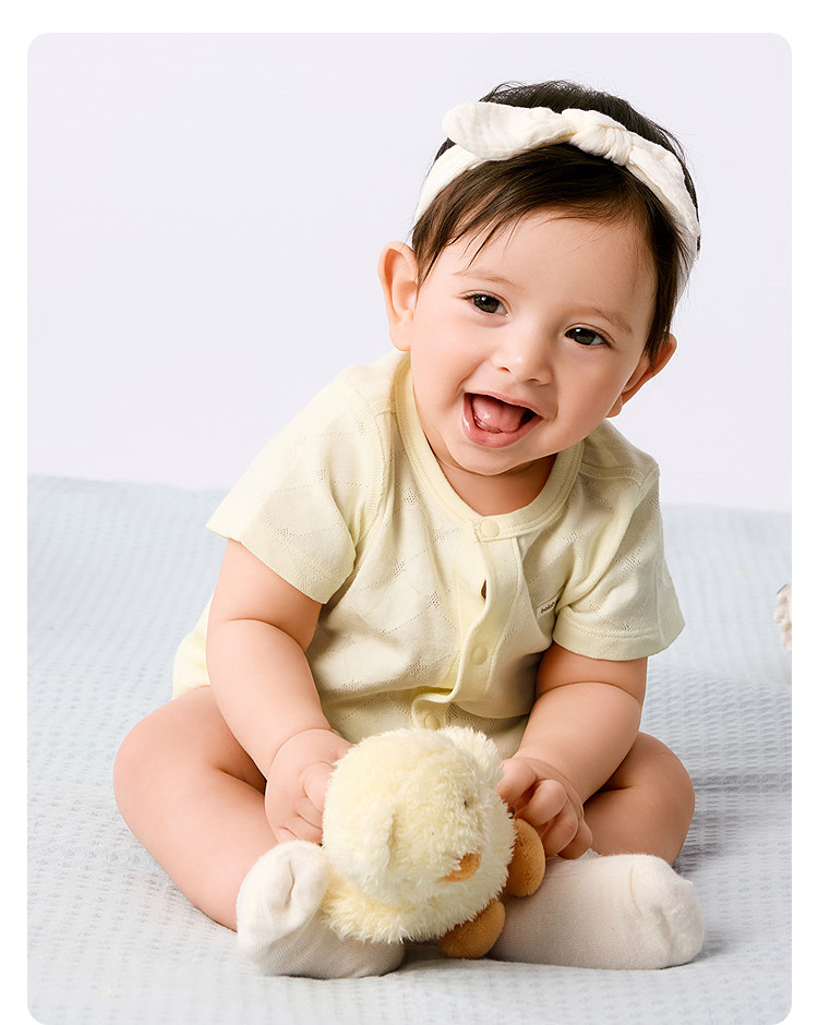 Balabala Children's Clothing Newborn Baby Clothes Full-Month Baby Jumpsuit Infant Romper Triangle Autumn Outfit Two-Piece Set — 73