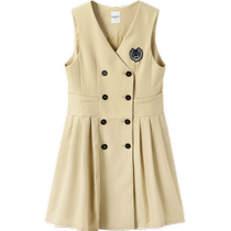 Balabala childrens clothing girls skirts medium and large childrens spring and autumn clothes college style fashionable vest skirts trendy dresses