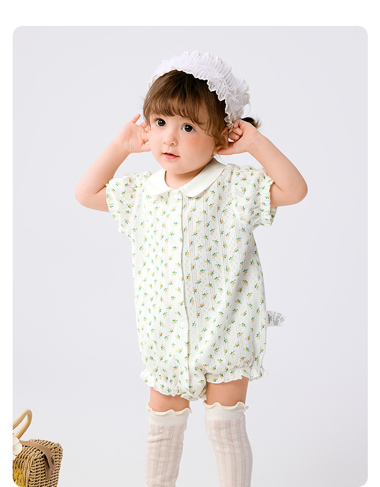 Balabala Children's Clothing Newborn Baby Clothes Full-Month Baby Jumpsuit Infant Romper Triangle Autumn Outfit Two-Piece Set — 69