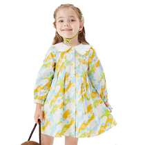 Balabala childrens clothing girls dresses childrens skirts preppy autumn clothes for babies sweet fashionable