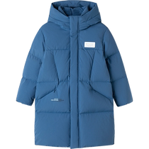 (Selection Benefits) Balabala Down Jacket Winter New Style Long Hooded Jacket for Boys and Girls