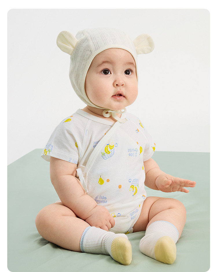 Balabala Children's Clothing Newborn Baby Clothes Full-Month Baby Jumpsuit Infant Romper Triangle Autumn Outfit Two-Piece Set — 41