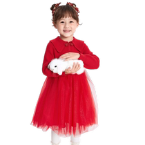 Balabala childrens clothing girls dresses childrens skirts spring clothes baby clothes princess skirts western style and exquisite national style