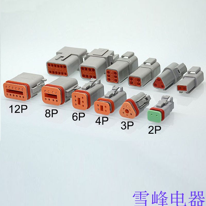 Ducci type DT06-2S car connector waterproof connector male butt terminal harness plug 3 4 6P