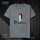 TASK Palestine Quốc Bản đồ bông ngắn SleeveT T-Shirt Phong trào nam và nữ Tops Tide 50