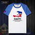 TASK Haiti Quốc Bản đồ Creative bông ngắn tay áo thun nam và nữ Casual thể thao Half-Sleeve Summer 50 