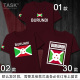 TASK Burundi Burundi đội tuyển quốc gia bông wearfootball ngắn tay áo thun nam và nữ của t-shirt sweaned nửa tay áo mùa hè váy