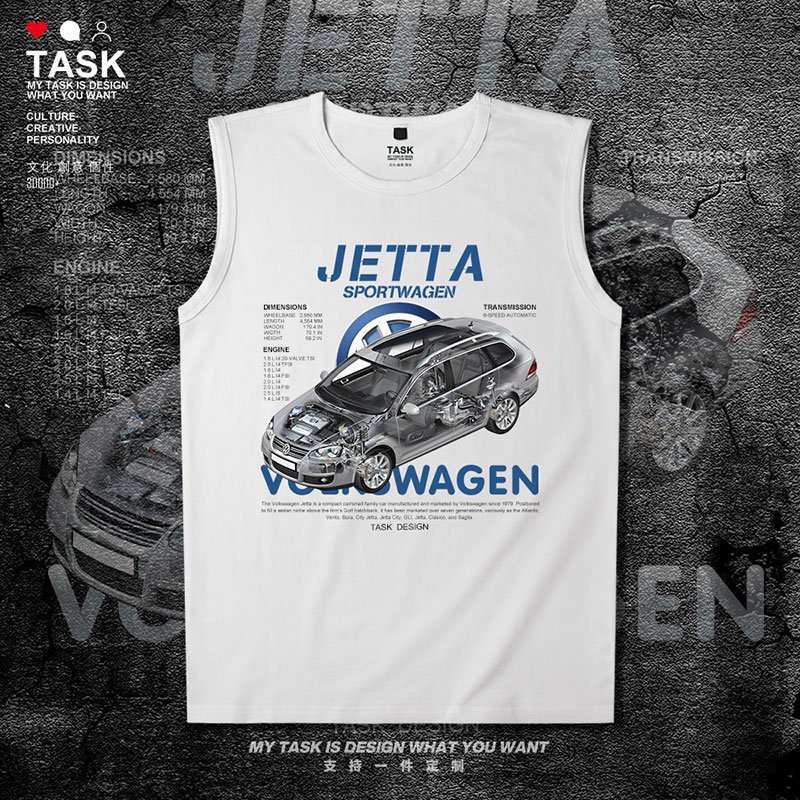 Du lịch Golf TASK Volkswagen Jetta xe Creative tay Vest For Men và nữ áo mùa hè