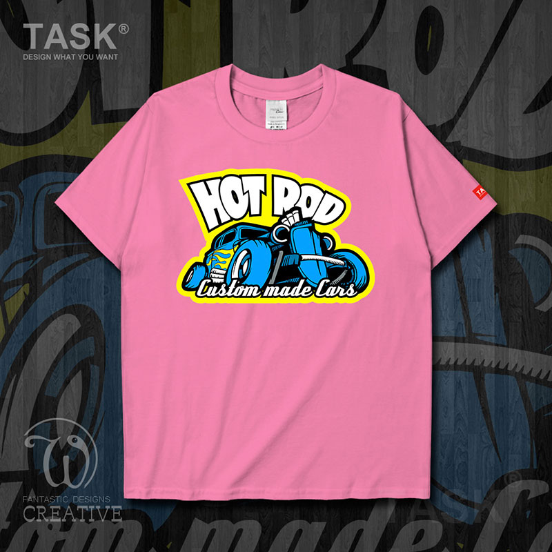 TASK Motorsport Tính Tuỳ chỉnh Hot Rod Modified Car Trend ngắn tay áo thun nam và nữ T-Shirt 03-0007