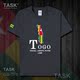 TASK Togo Togo Quốc Bản đồ bông ngắn tay áo thun nam thể thao giản dị mặc Student Slack T-Shirt 50