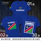 TASK Namibia Quốc gia Đội bông ngắn tay áo thun nam và nữ thanh niên thể thao Fan Summer