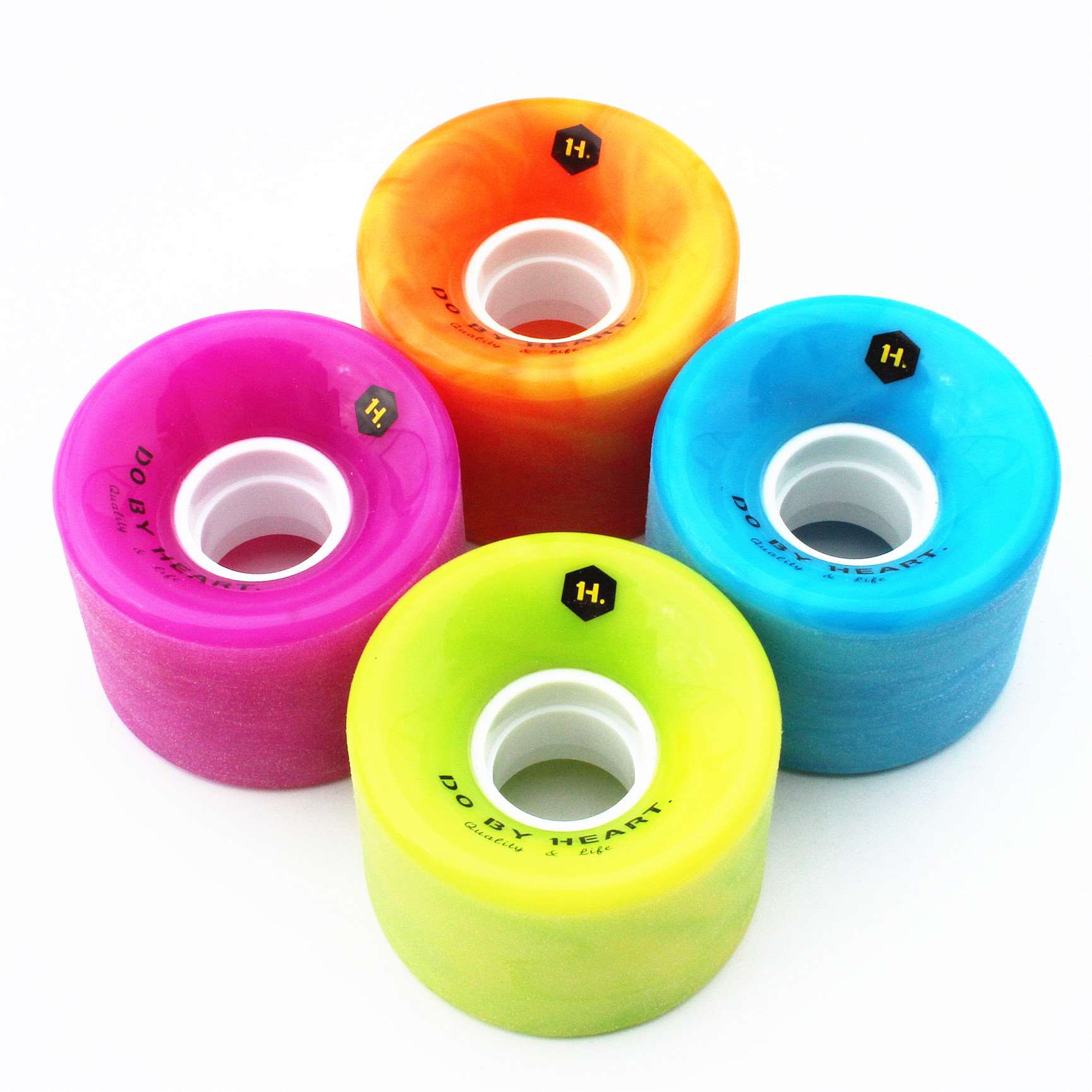 Dbh ván trượt chuyên nghiệp xung quanh bàn chải đường phố DIY bánh xe Dobyheart màu bánh xe ngắn bảng đôi cong vênh dài chuyên dụng - Trượt băng / Trượt / Thể thao mạo hiểm xe trượt scooter điện người lớn