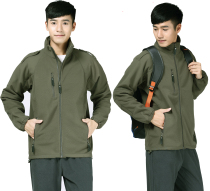 Micro-blemished mens outdoor assault jacket warm and breathable soft shell (size one size larger)