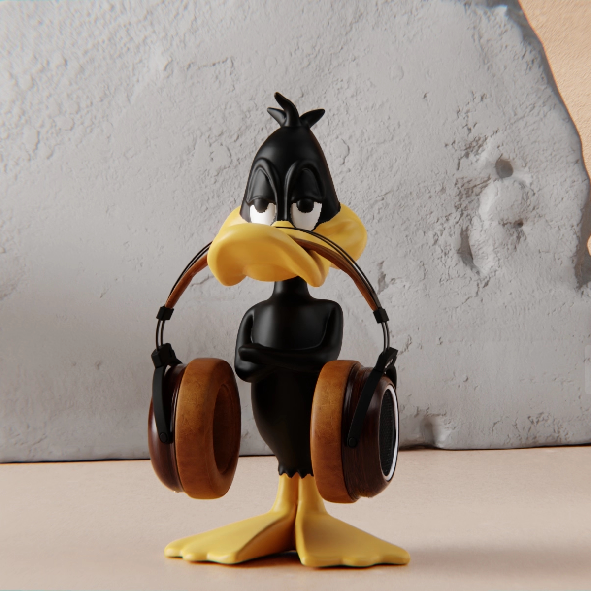 Cartoon daffy duck stylish headphone stand, the new favorite for e