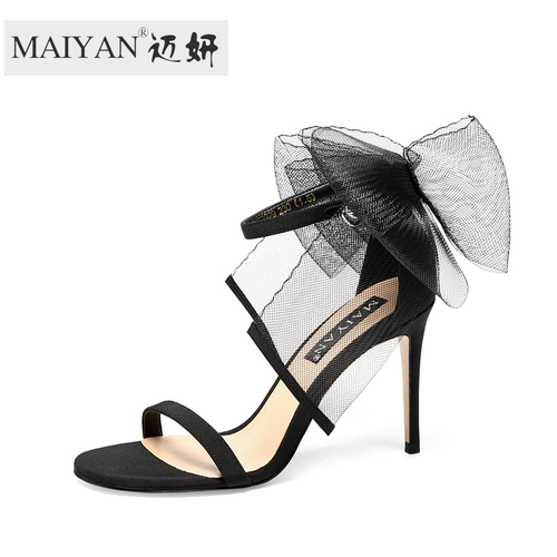 Летние высокие сандалии с бантиком, популярно в интернете