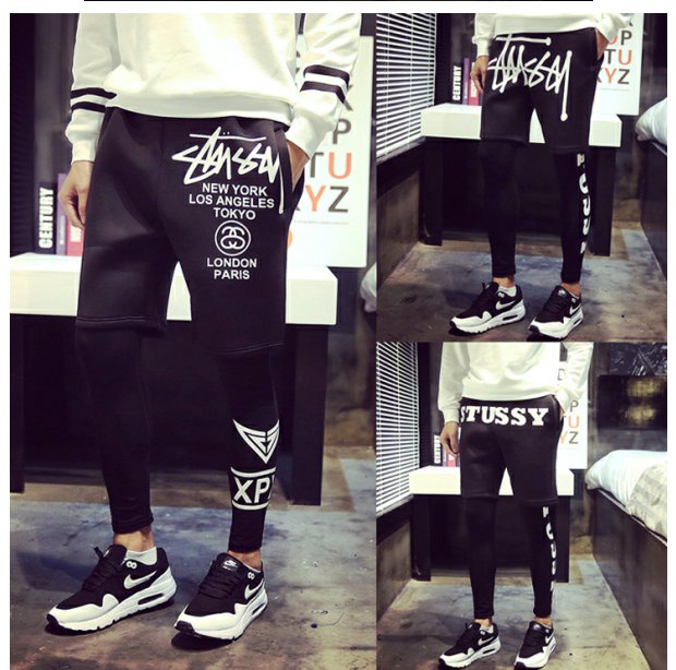 Quần hip hop nam chạy bộ nam cộng với nhung dày lên quần legging bó sát thể thao mùa đông Quần short bóng rổ Harlan quần giữ nhiệt nam