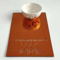 Brass color mirror acrylic plate beryllium copper color mirror imitation copper color plexiglass mirror panel positive tea lens cutting