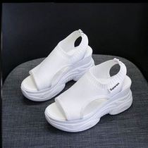 Wedding artifact platform shoes summer bridal wedding shoes thick bottom increase not tired feet can usually wear pregnant women sandals wedge heels