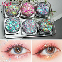 Eye Shadow Lift Shiny Pink Face Stickler Tearful Eyewear Trampoline With Bright Drill Bright Sheet Patches Decorative Stage Eye Makeup