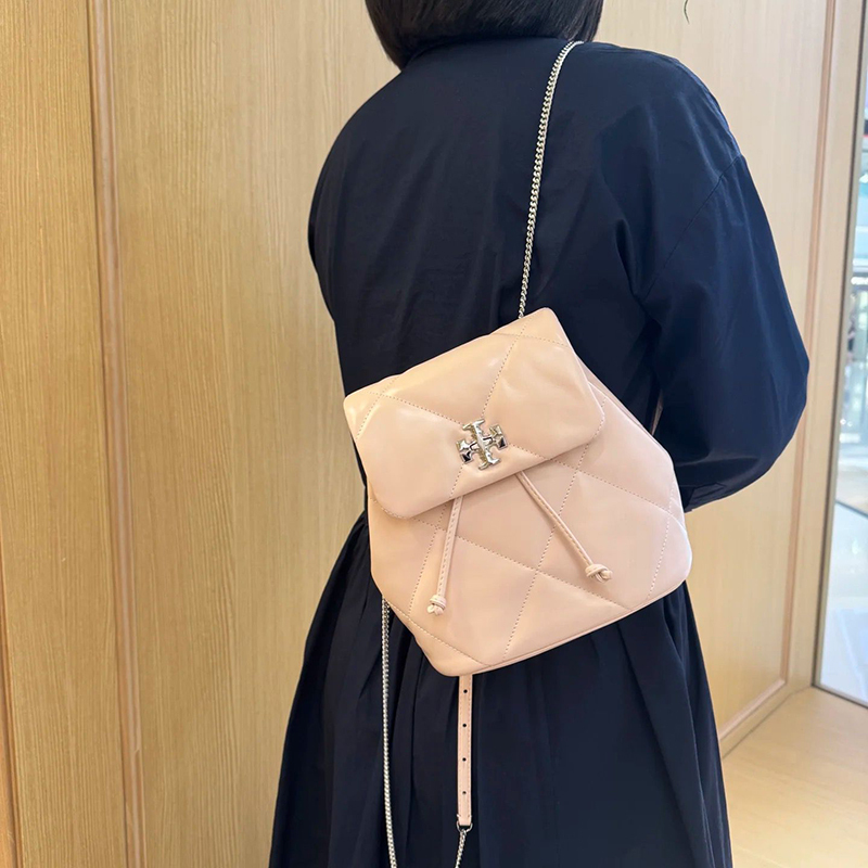 U.S. Purchasing Agent for Tory Burch/Tb New Women's Bag Kira Mini Backpack Chain Crossbody Small Cloud Bag