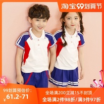Kindergarten garden uniform summer school uniform set primary school students short sleeve 2021 summer English style custom sportswear teacher