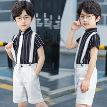 Summer Summer Small Sleeve Kindergarten Short Sleeve Kindergarten Short Stage Clothing for Childrens Strap