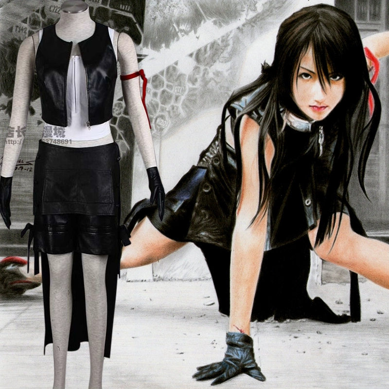 FF13 anime trò chơi tưởng tượng cuối cùng cosplay trang phục phụ nữ gợi cảm tifa cos quần áo quần áo váy đầy đủ bộ - Cosplay