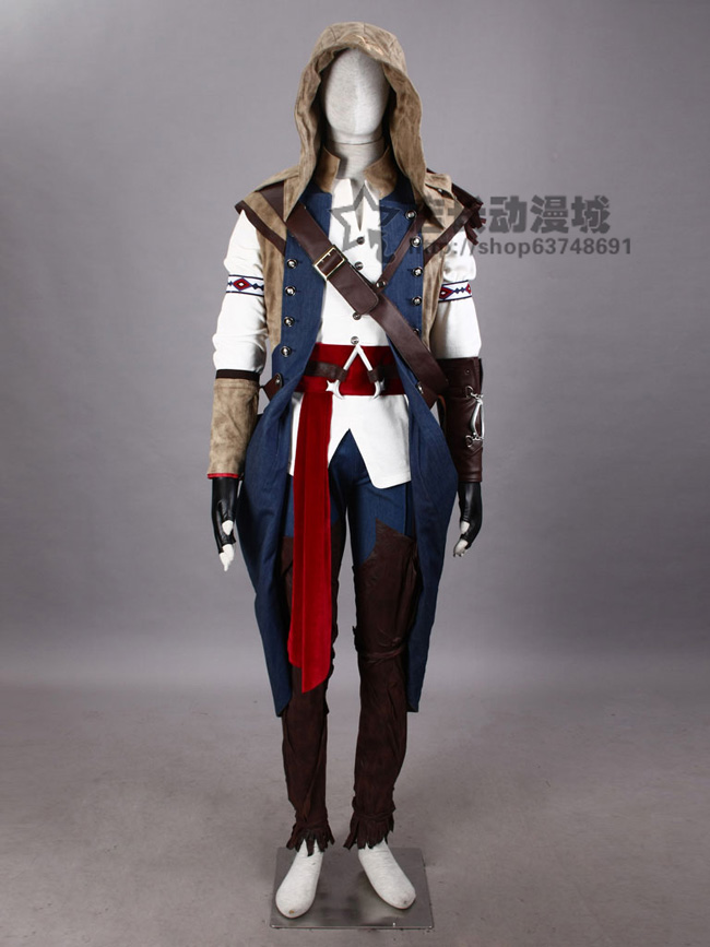 Anime game COSPLAY trang phục sát thủ nam tín ngưỡng 3 Quần áo Connor COS tùy chỉnh bộ 19 bộ - Cosplay senya miku