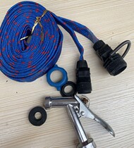 Outdoor car washing water pipe soft rubber pipe leather pipe high pressure water gun watering water pipe inventory micro defect water pipe 10 meters