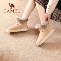 Camel Camel winter velvet thick-soled snow boots cute hair shoes flat bottom warm boots A042266261