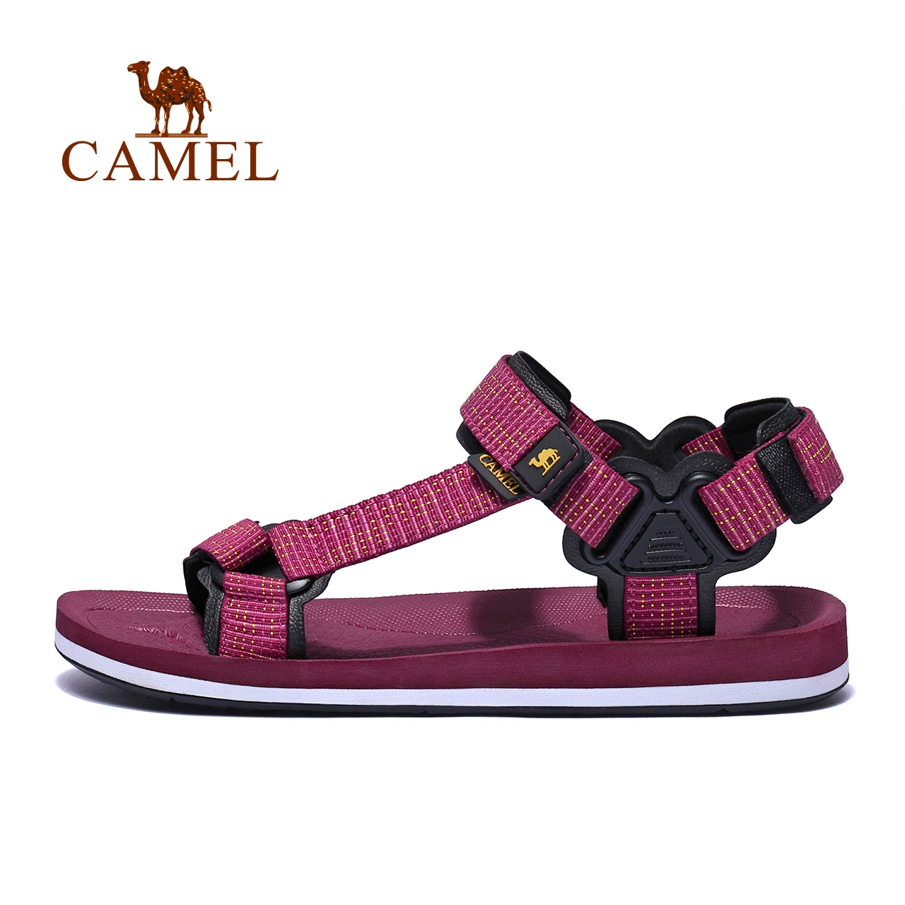 Camel dép ngoài trời cho nam và nữ cặp đôi giày đi biển thể thao thủy triều đi dép chống trượt A822162357 - Khởi động ngoài trời