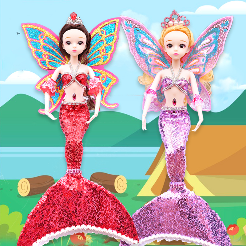 Girl Mermaid Princess Doll Toy Children Intelligent Toy Mermaid Princess Doll Set