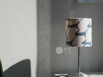 (Small island hand-made) Minaperhonen running rabbit wheat ear fabric Japanese small table lamp