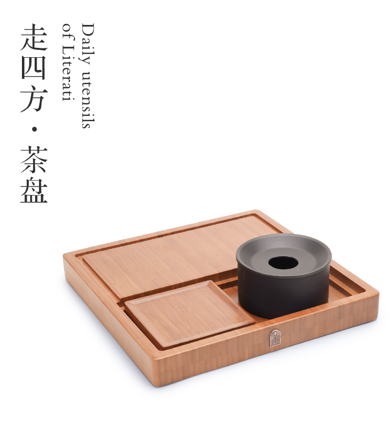 M letters kilowatt/hall tea tray was new PuZhu dry tea tray was home in hot tea table ceramic tube mobile pot bearing the quartet