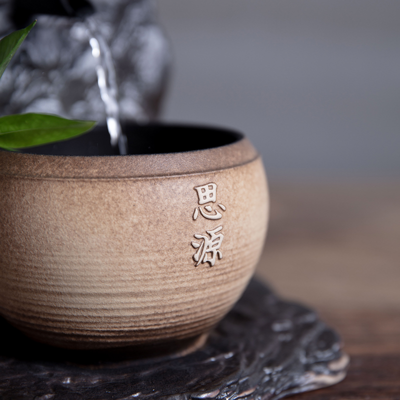 Thousands of thousand hall water implement new ceramic water desktop furnishing articles household humidifier water bamboo stream of ses