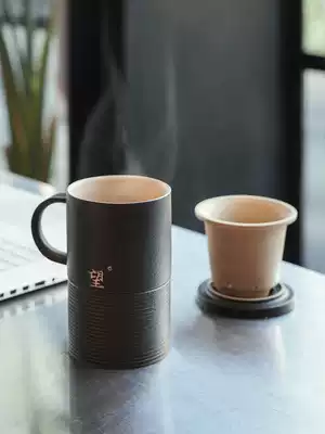 Wanqiantang office Cup pottery lazy tea separation tea cup filter Mug Cup Cup Cup