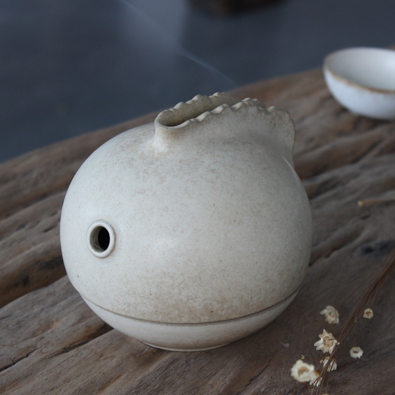 Incense buner ceramic mini furnishing articles coarse pottery your up fume censer creative tea thousand hall of enlightenment